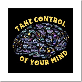 Take Control Of Your Mind Yellow Posters and Art